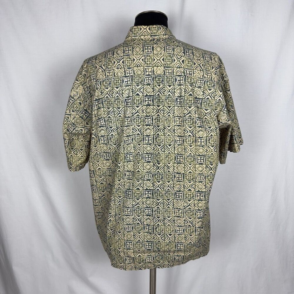 Cooke Street Unique 100%‎ Cotton Green Hawaiian Shirt - Men’s XL - Picture 3 of 8
